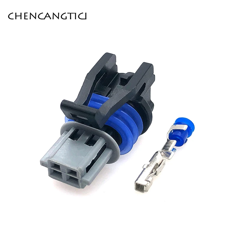 2 Sets 2 Pin Way Delphi Wire Harness Waterproof Connector Automotive Female Socket Plug For LS GM IAT AEM Haltech IAT15449027|Connectors| - AliExpress | Aem Iat Wiring Harness | | AliExpress