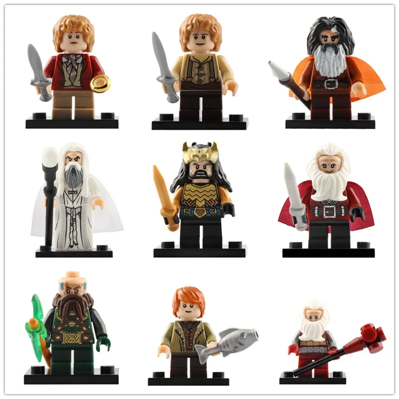 Legoed Властелин колец экшн минифигурка балин Торин модели Playmobil строительный блок