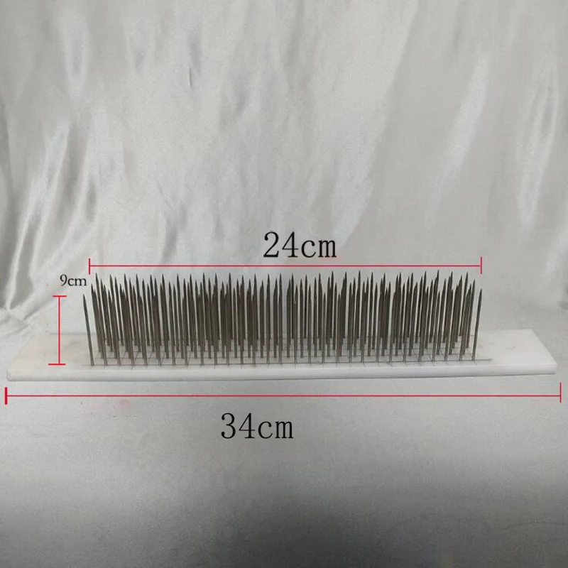 One Pair White Hair Hackle With 100 PCS Needle For Raw Hair Making Remy ...