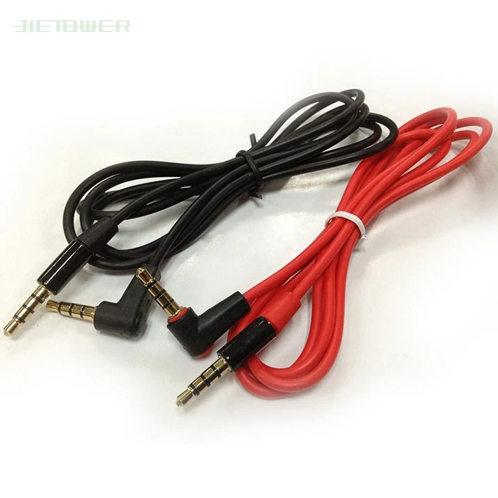 50PCS 90 Degree Angled Short 4 pole 3 5mm to 3 5mm Audio Cable Plug jack 3 5 male to male Car Sound Wire headphone for phones