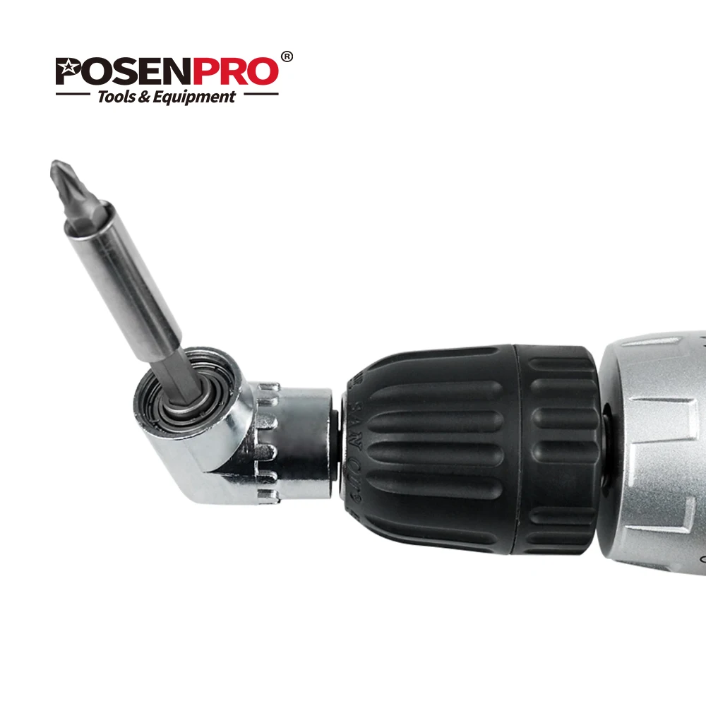 POSENPRO 1/4 &quotдюймовый Магнитный угол отвертки адаптер отвертка Регулируемый фланец
