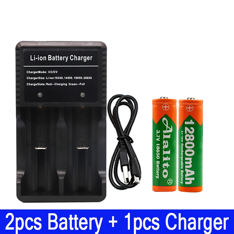 Цвет: желтый Original NCR18650B 3.7 v 3400 mah 18650 Lithium Rechargeable Battery For Flashlight batteries+1PCS 18650 charger - Цвет: Цвет: желтый
