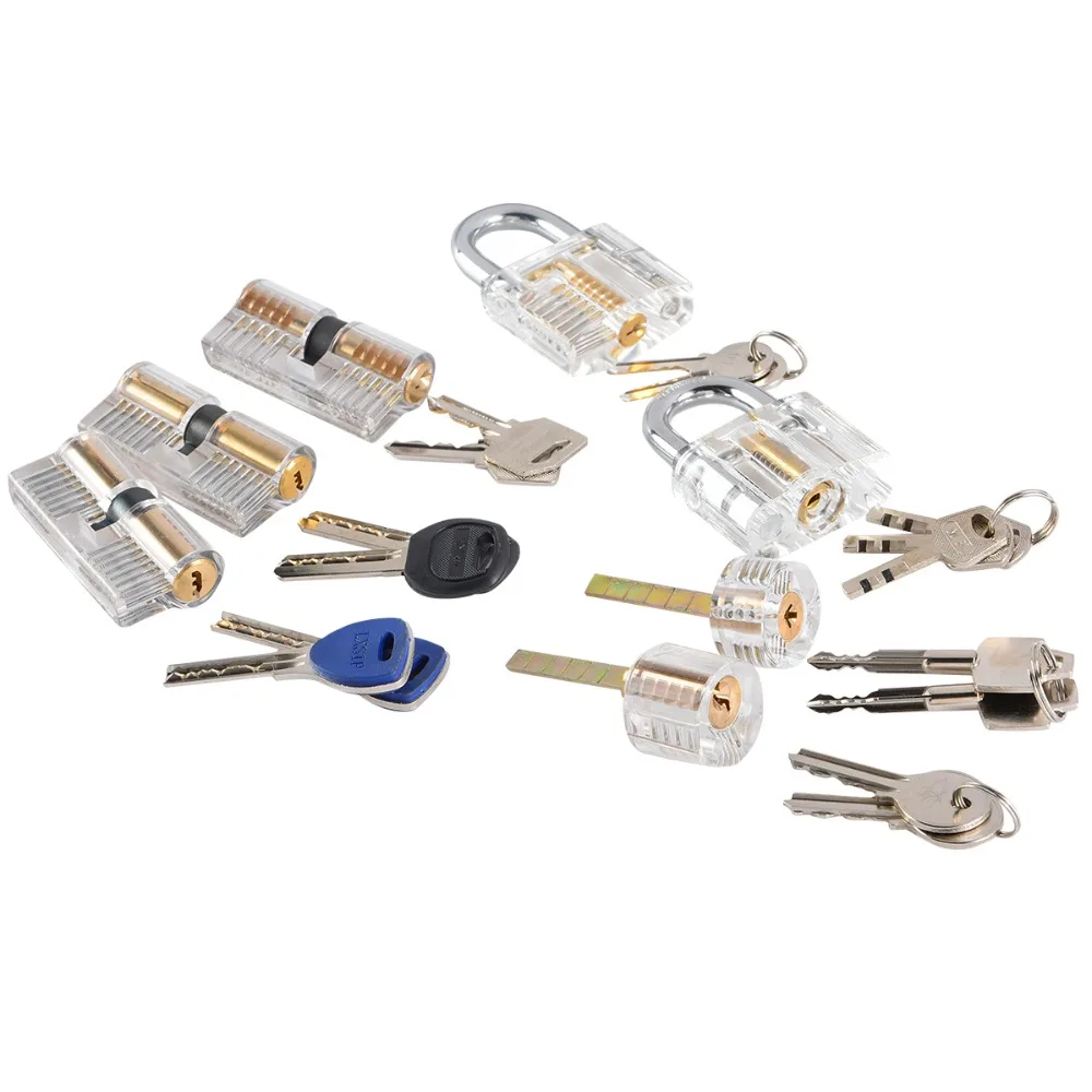 7pcs-Transparent-Locks-Combination-Practice-Locksmith-Training (2)