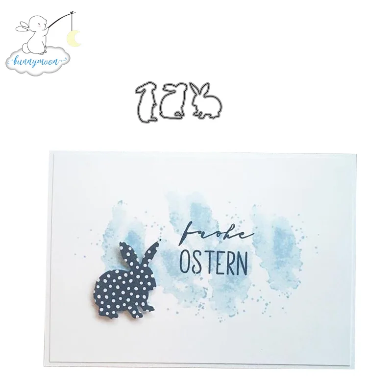

2019 New Arrival Rabbits Metal cutting dies stencil Greeting Card Decoration DIY Scrapbooking Scrapbook Paper Photo Album
