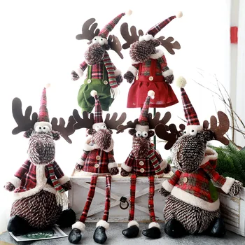 

New Elk Dolls Christmas Couples Deer Dolls Spring Dolls Children's Toys