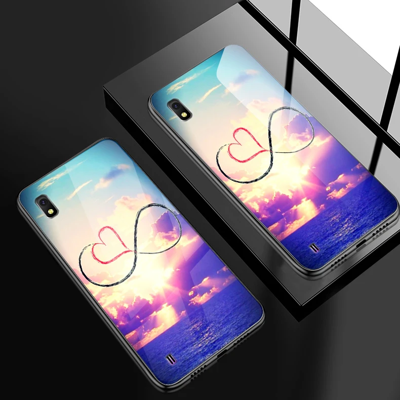 H103 Для samsung Galaxy J4Plus M10 M20 M30 Note9 закаленное Стекло чехол A10 A20 A30 A40 A50 A6S A70 A8S A80 A90 противоударный чехол-держатель - Цвет: H103