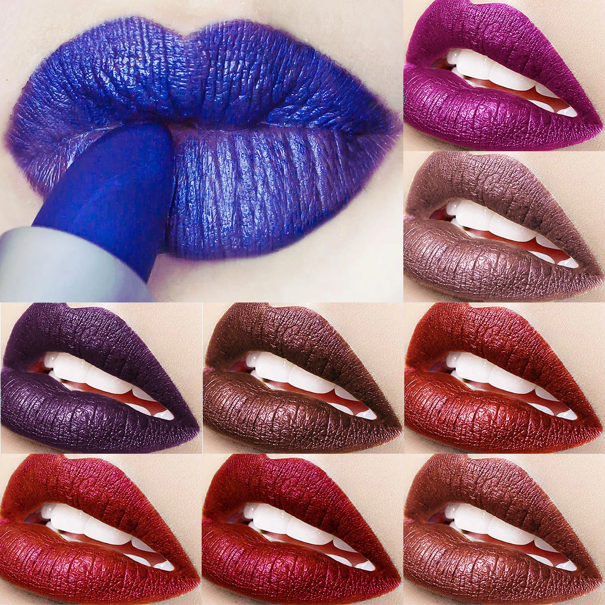 BEAUTYBIGBANG помада металлического цвета долговечный макияж водостойкий блеск для