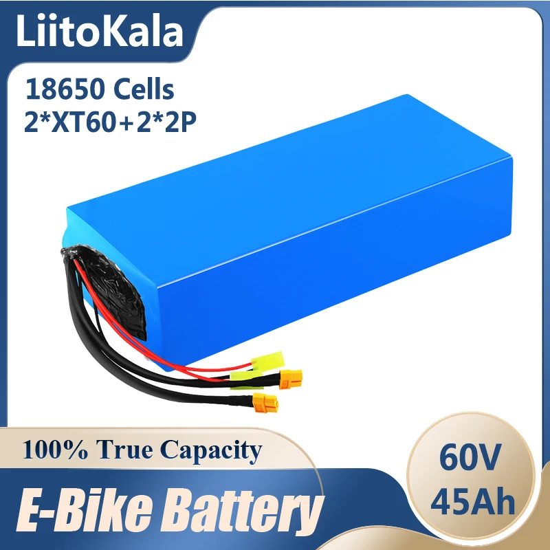低価格で販売 Liitokala リチウム電池 60v 45ah 16s15p 統合された30aバランスbms 同じポート モーターの下 1800ワットに適しています アウトレット どれくらい 安い Sekkomon Jp