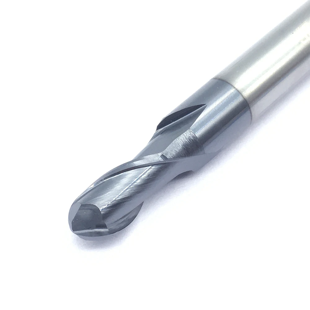 1PC R2.5XD4X50L 2 flute CNC Milling Cutter HRC50 Tungsten Steel Ball Nose End Mill Cutting Tools Solid Carbide Ball Nose