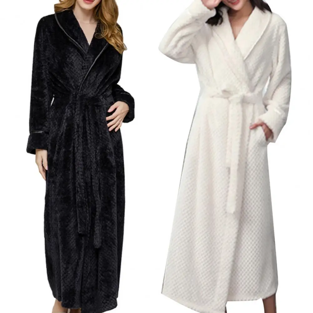 Buy Long Bath Robe for Womens Plush Soft Fleece Bathrobes Nightgown Ladies  Pajamas Sleepwear Housecoat, Navy Blue, Small-Medium Online at Low Prices  in India - Amazon.in