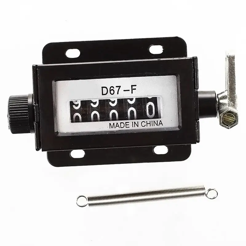 D67-F черный корпус 5 цифр, механический счетчик хода