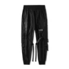 11 BYBB'S DARK Tactical Functional Cargo Pants Joggers Men Trousers Hip Hop Streetwear Ribbons Multi-pocket Pants Black WB189 6