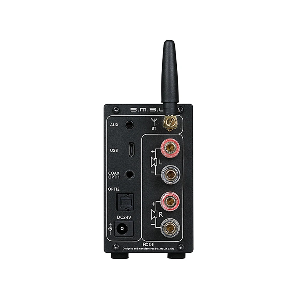 SMSL AD18 Hi-Fi усилитель аудио стерео с Bluetooth 4,2 поддерживает Apt-X USB DSP полный цифровой усилитель мощности для динамика