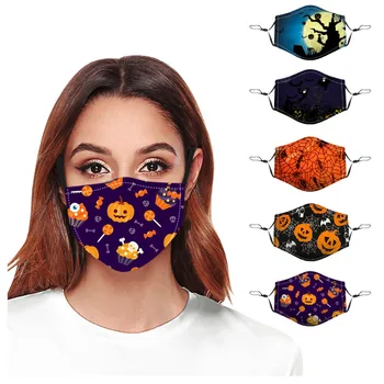 

3pcs Adult Halloween Cartoon Digital Printing Outdoor Dustproof Safety Washable Reusable Reutilizable Large Stock Send Fast
