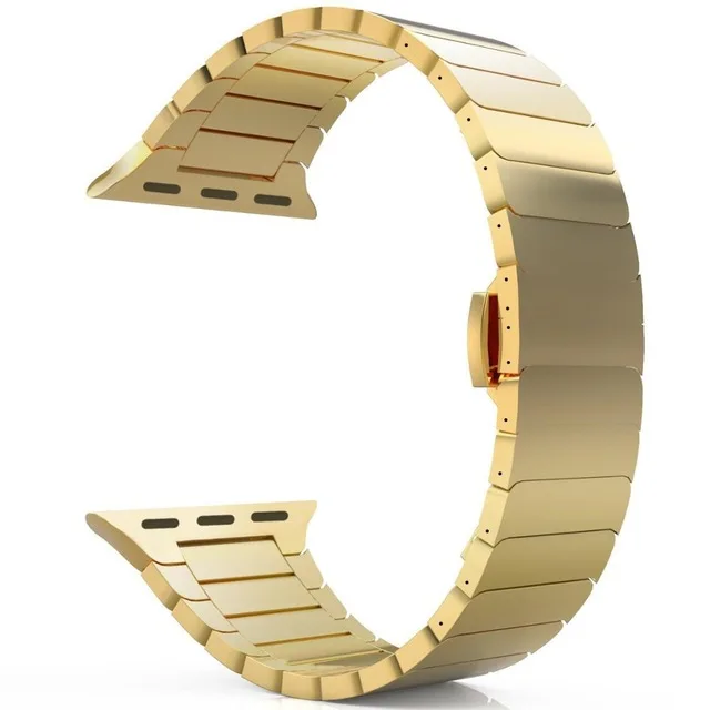 gold C Ремешок для apple watch 44 мм 40 мм iwatch 42 мм 38 мм браслет из нержавеющей стали gen.6 высокое качество apple watch 4 5 3 2 - Цвет ремешка: gold C