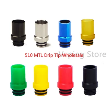 

10PCS Wholesale Stainless Steel/PEI/POM 510 MTL Drip Tip for 3CVape Savour MTL/Flash E-Vapor V4 V4.5/Dvarw MTL RTA