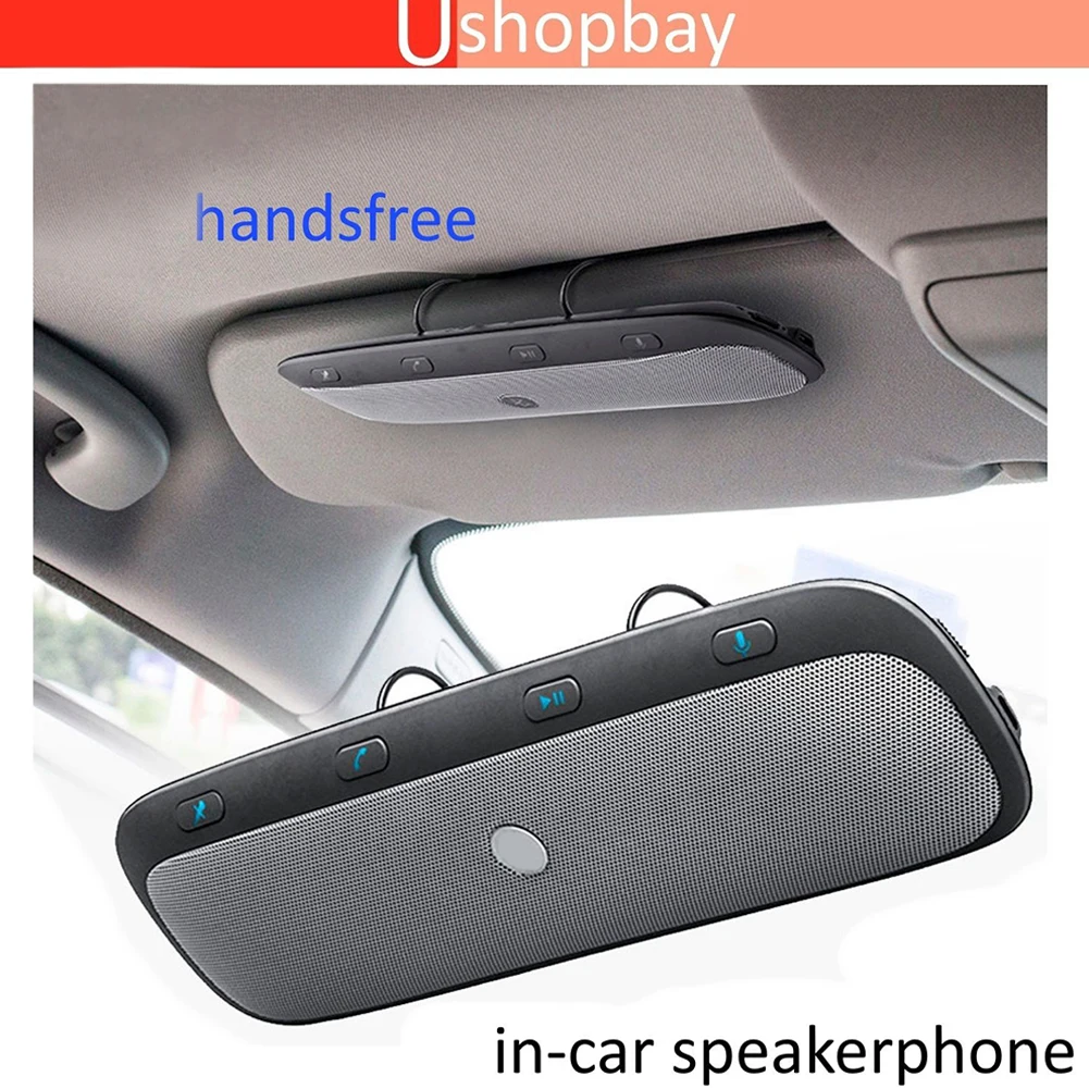 Bluetooth беспроводной в автомобиль многоточечный динамик телефон козырек клип Hands free Car kit# tz900