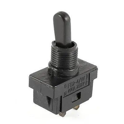 

AC 250V 4A Two Position ON/OFF SPST 2-Pins Black Plastic Toggle Switch