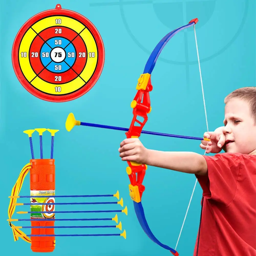 Лук и стрелы для детей-13 дюймов стрельба из лука лук с 6 присосок стрелки, Target, и колчан-практика на открытом воздухе игрушки для детей