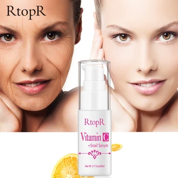 

VitaminC Snail Serum Rejuvenation Anti Wrinkle Firming Bright Skin Serum For Face Ance Treatment Snail VC Collagen Repair Serum