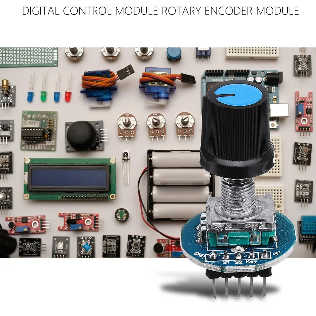 Поворотный модуль кодировщика для Arduino разработка датчика кирпича круглый аудио вращающийся регулятор потенциометра крышка