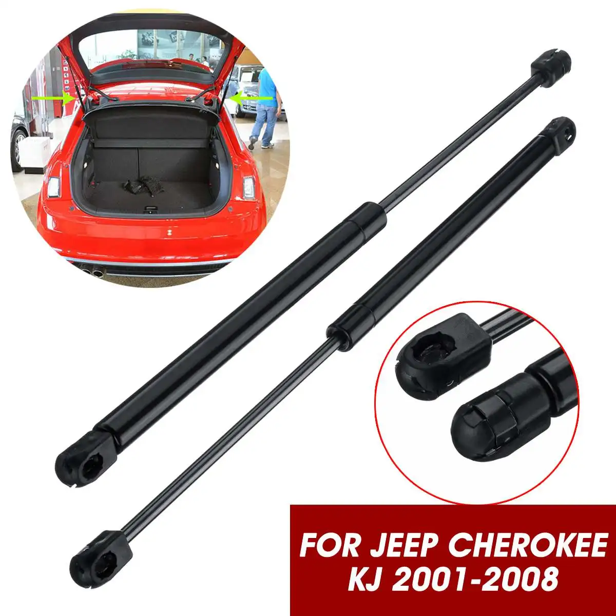 

Autoleader 1Pair Car Tailgate Rear Truck Lift Support Shock Gas Struts Rod Auto Lift Spring Supports For Jeep Cherokee 2001-2008