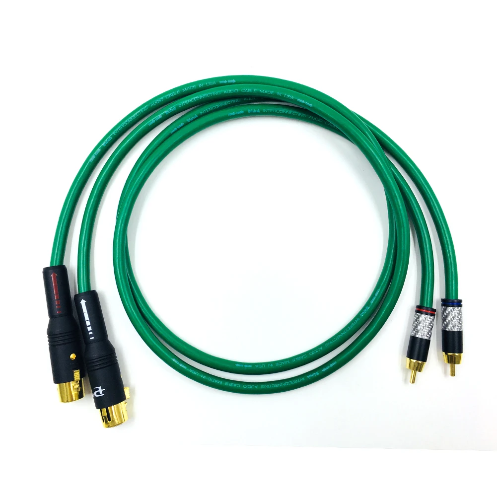 Пара HI End аудио кабель 2 RCA штекер XLR 3 контактный разъем Соединительный провод 2RCA