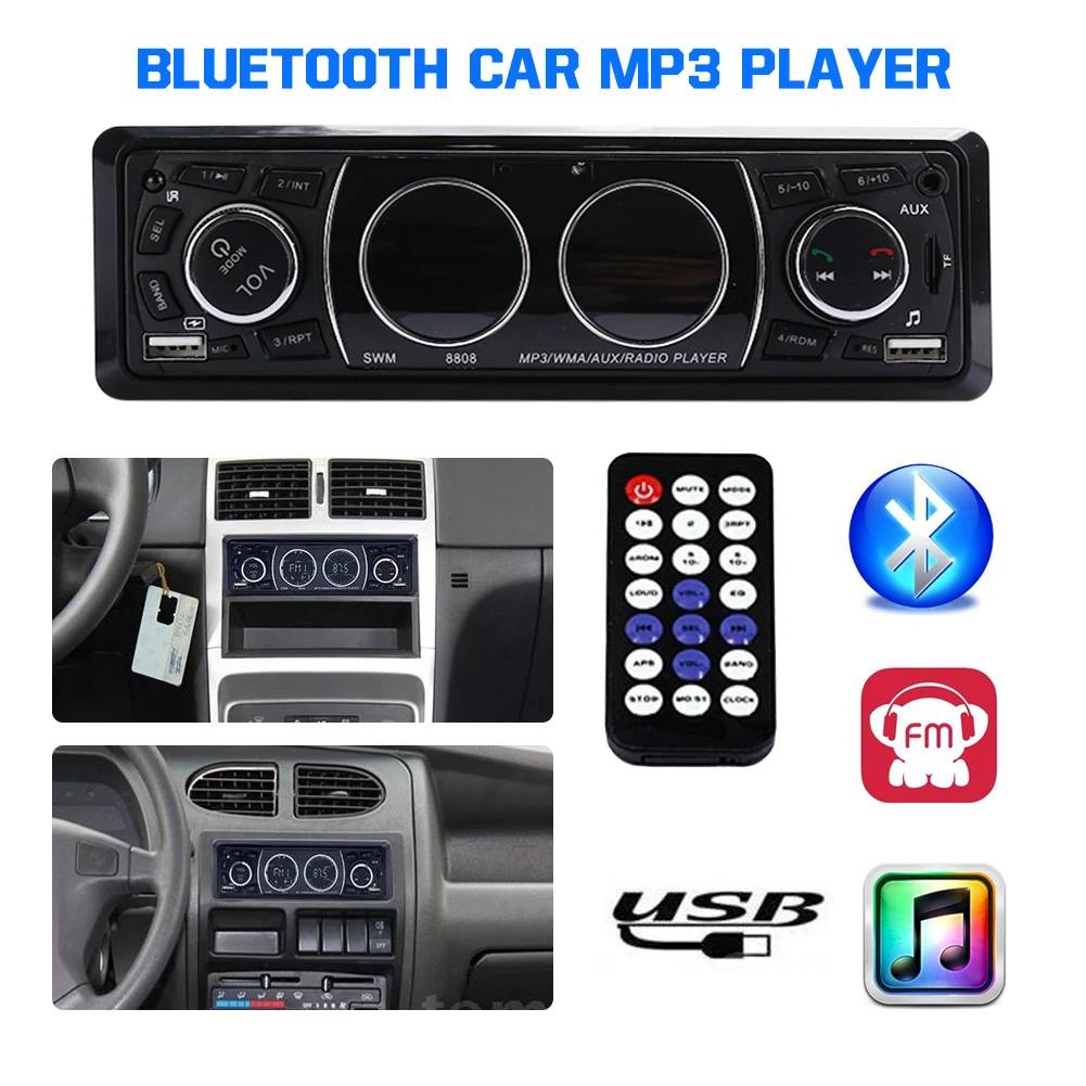 Авто аудио mp3-плеер умный автомобиль MP3 Bluetooth SD MMC USB черный Alufer Премиум