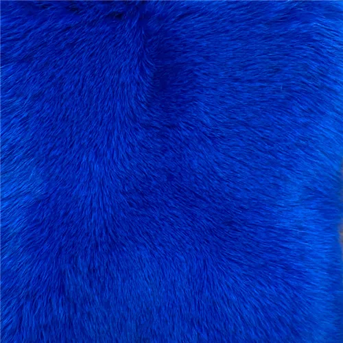 Royal blue Натуральный Лисий мех пальто для женщин Зимняя настоящая лисица теплая меховая куртка новая мода роскошный женский натуральный мех пальто - Цвет: Royal blue