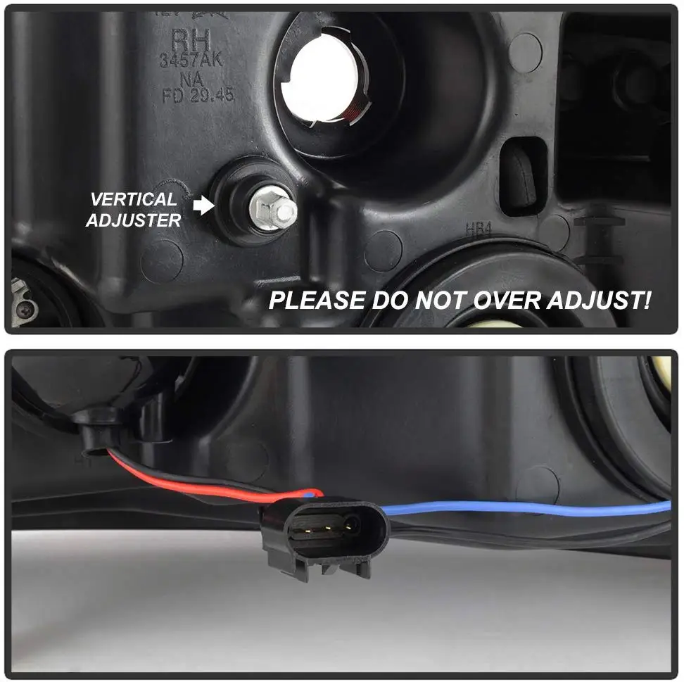 SulinsoFor черный 2004 2005 2006 2007 2008 Ford F150 светодиодный светильник лампа проектор головной светильник s для водителя и пассажира