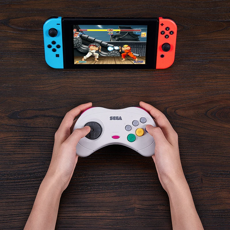 8bitdo SS Беспроводной Bluetooth геймпад для SEGA Saturn Стиль Nintendo переключатель PC MAC Пара