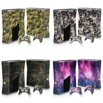 

Design Skin Sticker Protector for Microsoft Xbox 360 Slim and 2 Controller Skins Stickers for video games