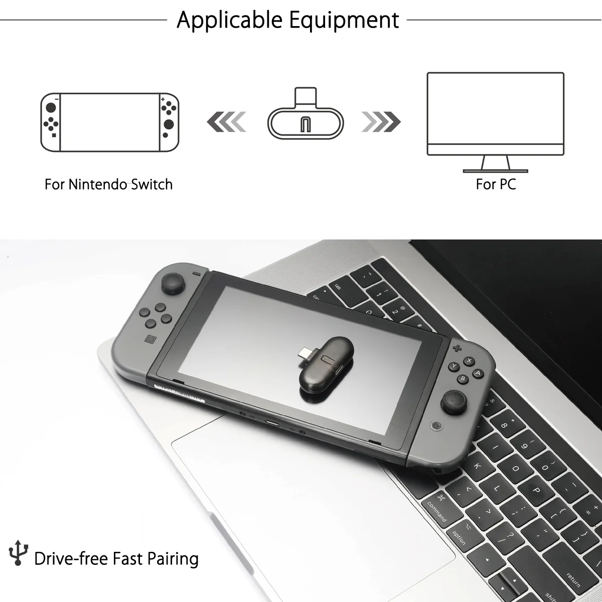 KINCO GB1 беспроводной bluetooth 2,1+ EDR USB TYPE-C HiFi адаптер аудио USB приемопередатчик+ трасса