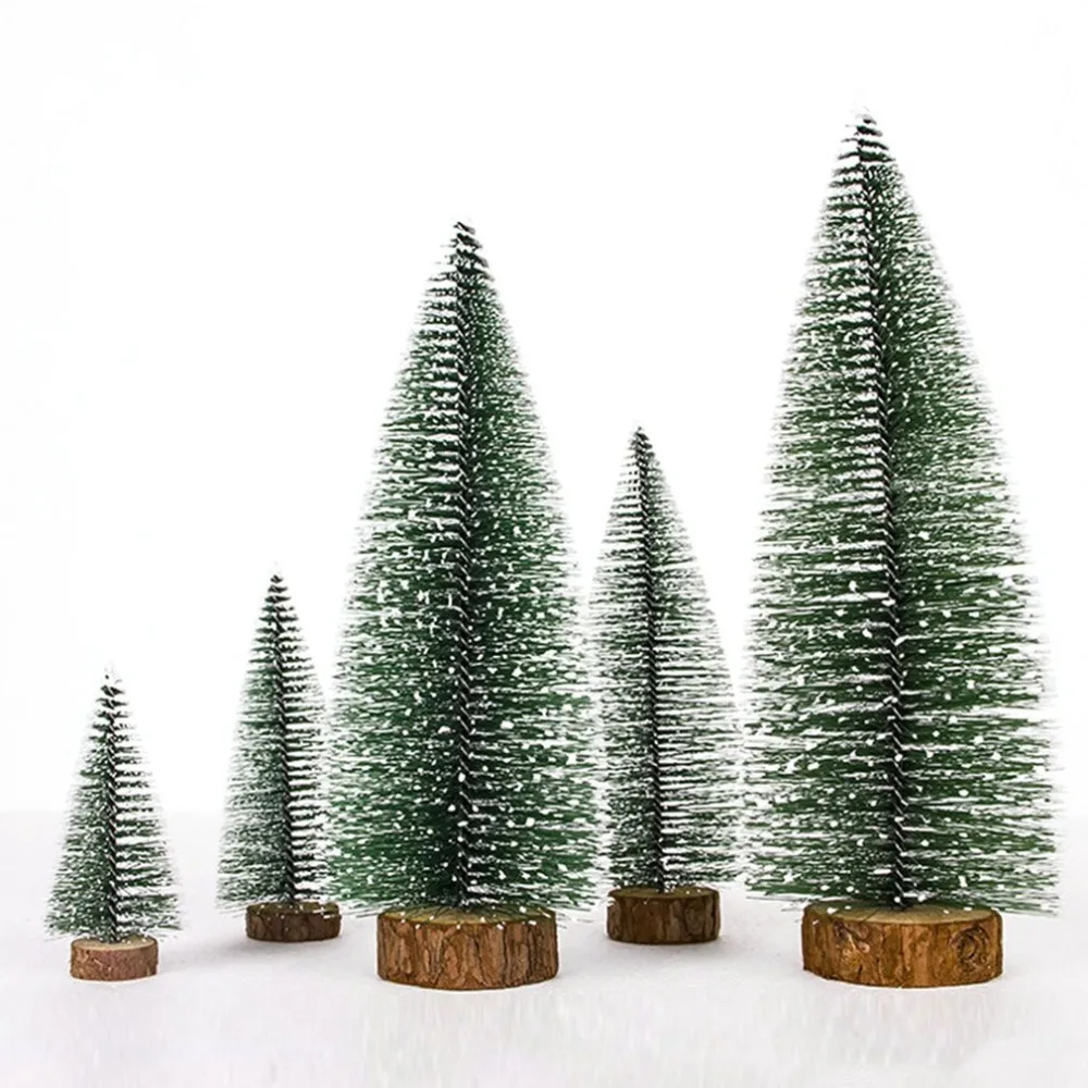 

Simulation Mini Christmas Tree Christmas Desktop Decoration Wooden Christmas
