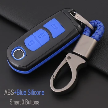 

Car Key Cover Case Shell For Mazda 2 3 5 6 8 Axela CX7 CX9 MX5 Miata Accessories Auto Key Chains Smart Key Ring