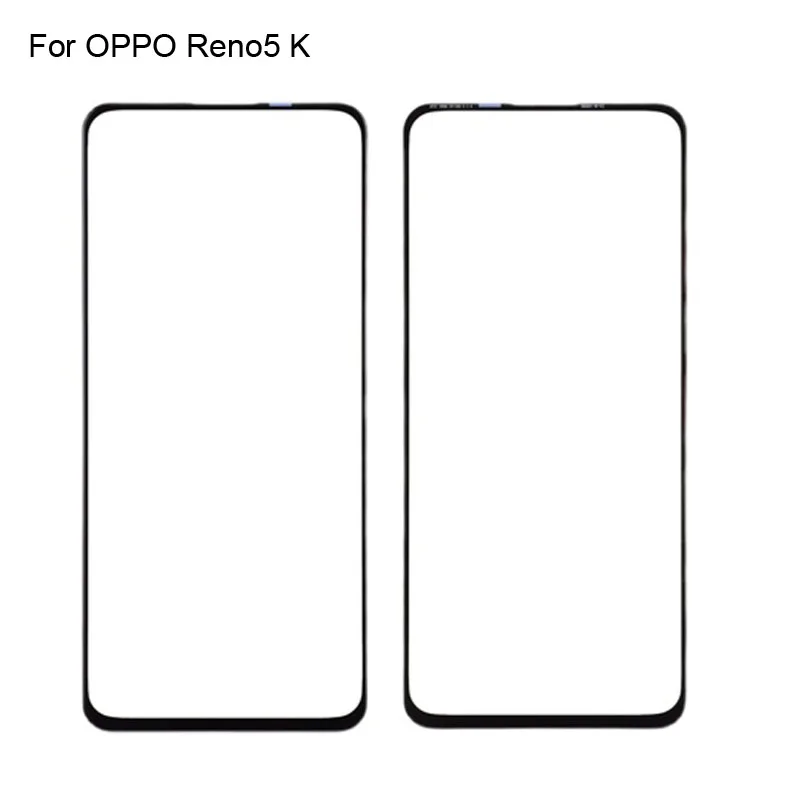 

2PCS For OPPO Reno5 K Front LCD Glass Lens touchscreen For Reno 5K PEGM10 Touch screen Panel Outer Screen Glass without flex