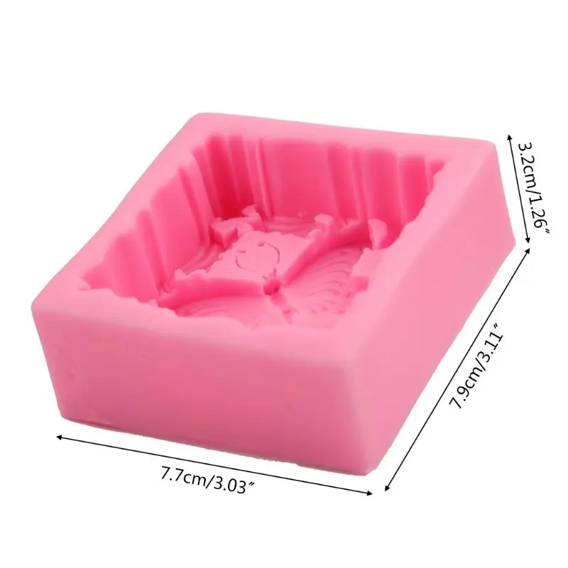 3D цветок силиконовая форма для мыла DIY глина Свеча для украшения торта шоколада