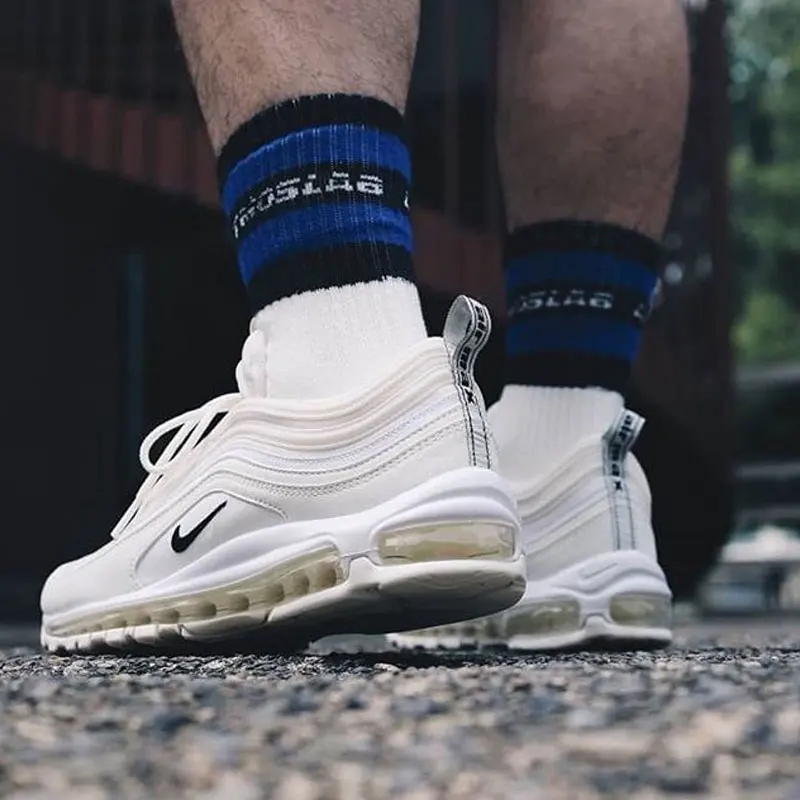 Аутентичные мужские кроссовки Nike Air Max 97 со светоотражающим логотипом, кроссовки для бега, фитнеса, тренировок, амортизация, Нескользящие, прочные AR4259