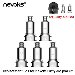 Nevoks Lusty Aio сменная катушка с обычной 1.4ohm катушкой и 0.6ohm сетчатой катушкой для Lusty Aio Pod sub ohm/MTL Vaping Kit