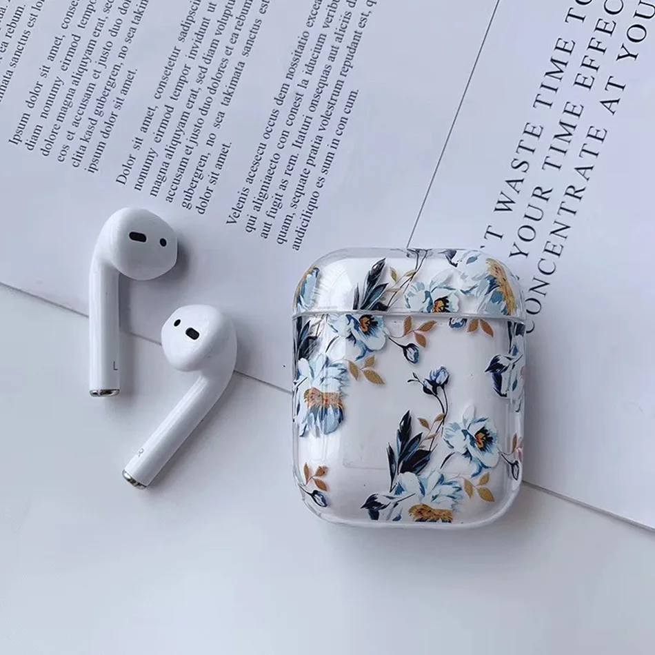 Беспроводной Bluetooth чехол для наушников Airpods чехол Роскошный Мраморный наушник чехол для Apple Air Pods 2 Earpods аксессуары 1