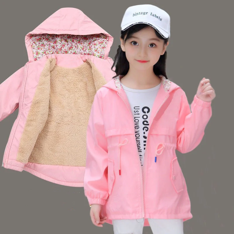 

Girls Baby's Kids Coat Jacket Outwear 2022 Beauty Thicken Spring Autumn Cotton Teenagers Tracksuits High Quality Overcoat Childr