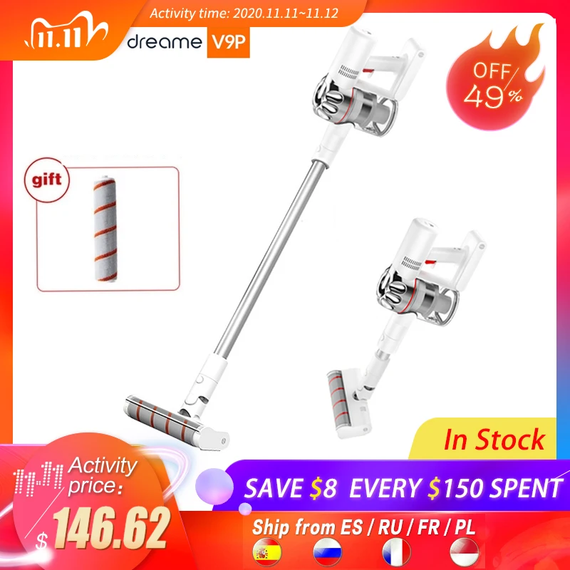 

Dreame Mijia V9P Handheld Vacuum Cleaner For Home Portable Wireless Cordless Carpet Dust Collector Sweep Mop Vacuum Cleaner