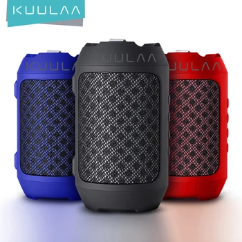 

KUULAA Bluetooth speaker Portable Wireless Loudspeakers For Phone Computer Stereo Music surround Waterproof Outdoor Speakers Box