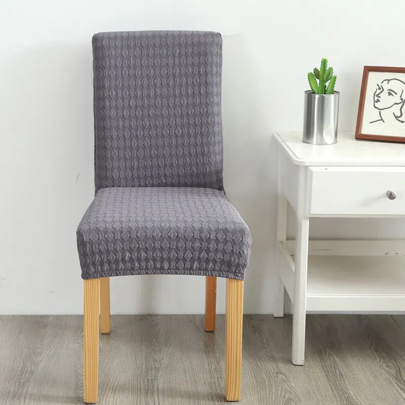 Solid Color Chair Cover Spandex For Dining Room Wedding Office Banquet Chair Slipcovers Kitchen Stretch Elastic Chair Covers