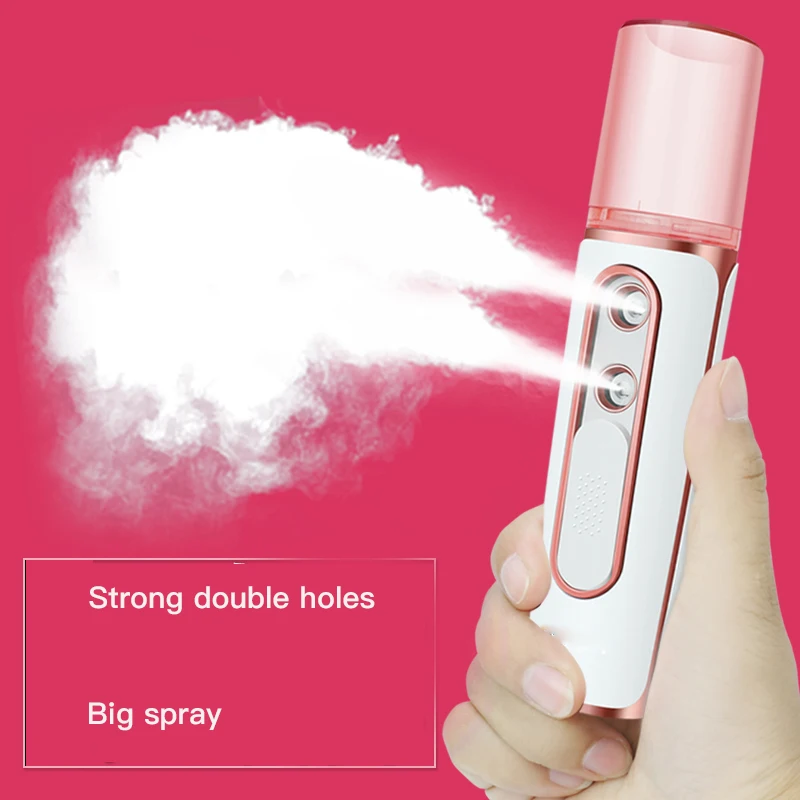 Facial Humidifier Portable Wireless Rechargeable 2 in 1 Power Bank Handheled Face Diffuser For Nano
