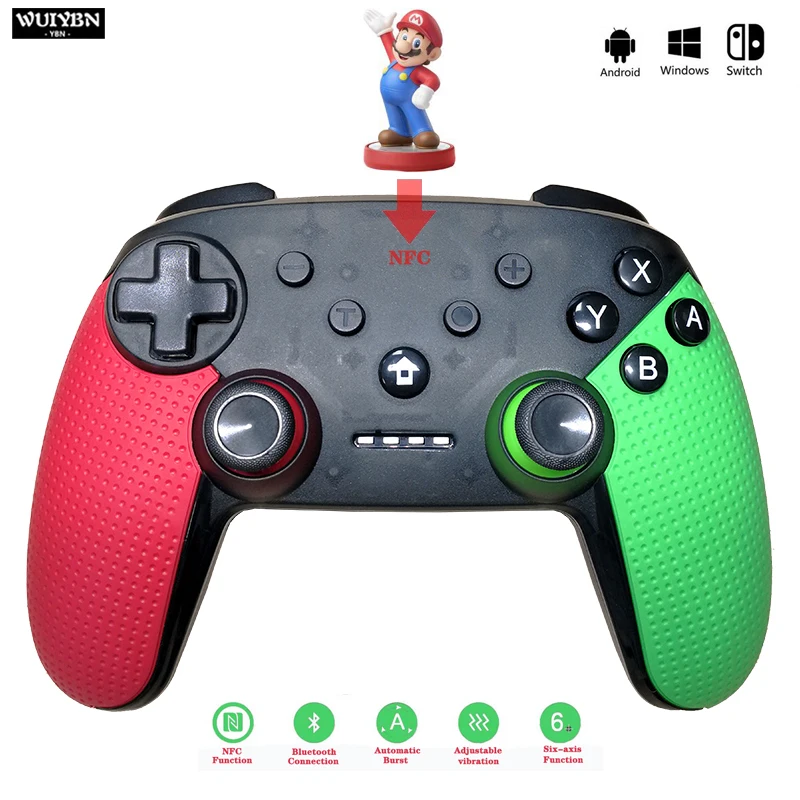 Comprar WUIYBN Gamepad Bluetooth NS Pro controlador inalámbrico Joystick con NFC para Nintendo interruptor máquina de juego de PC y