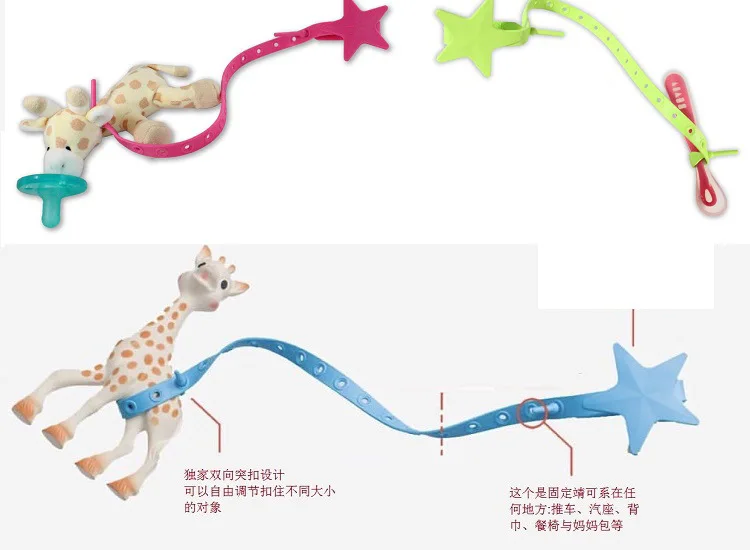 Аксессуары для малышей коляска Силиконовый грызунок пустышка цепочка ремень держатель ремень аксессуары для детской коляски