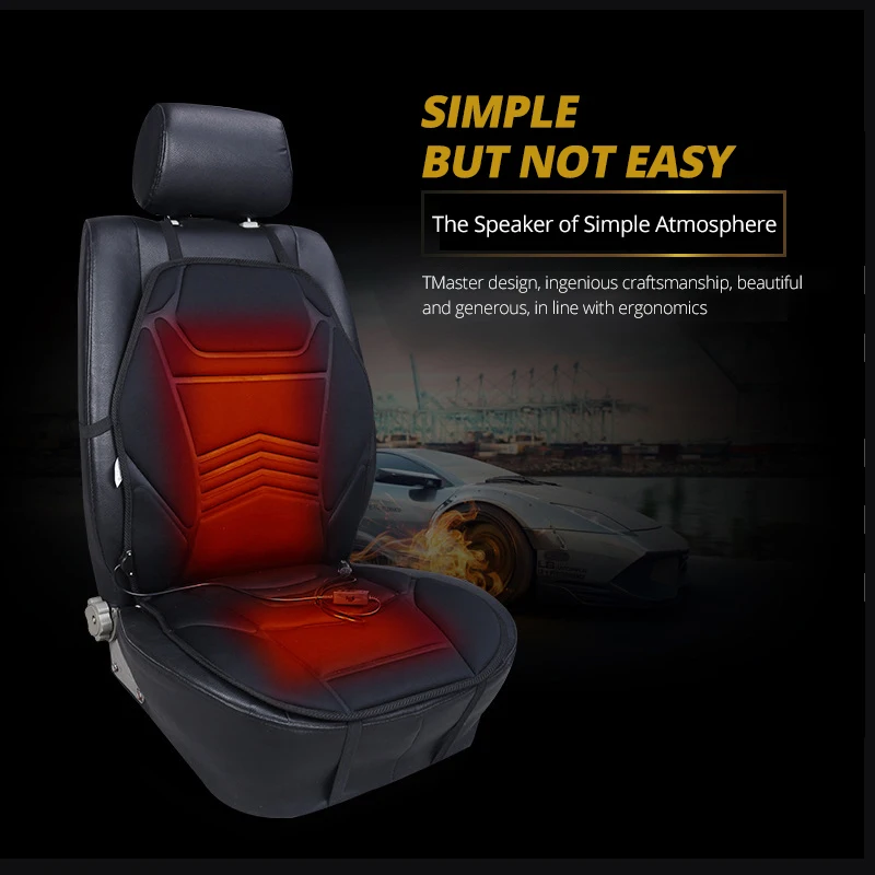 Ceny AUTOYOUTH termostat fotelik samochodowy poduszka rozgrzewająca poduszka grzewcza poduszka siedziska zimowego pojedyncza poduszka siedzisko w stylu czarnej fali