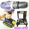 Electric Screwdriver Rechargeable Cordless Drill Lithium Battery Household Multi-function Double Speed Power Tools ► Photo 2/6