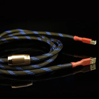 

Good Quality 4N Oxygen-Free Copper Decoder Sound Card Audio Cable DAC Data Lines HiFi 2.0 USB Cable